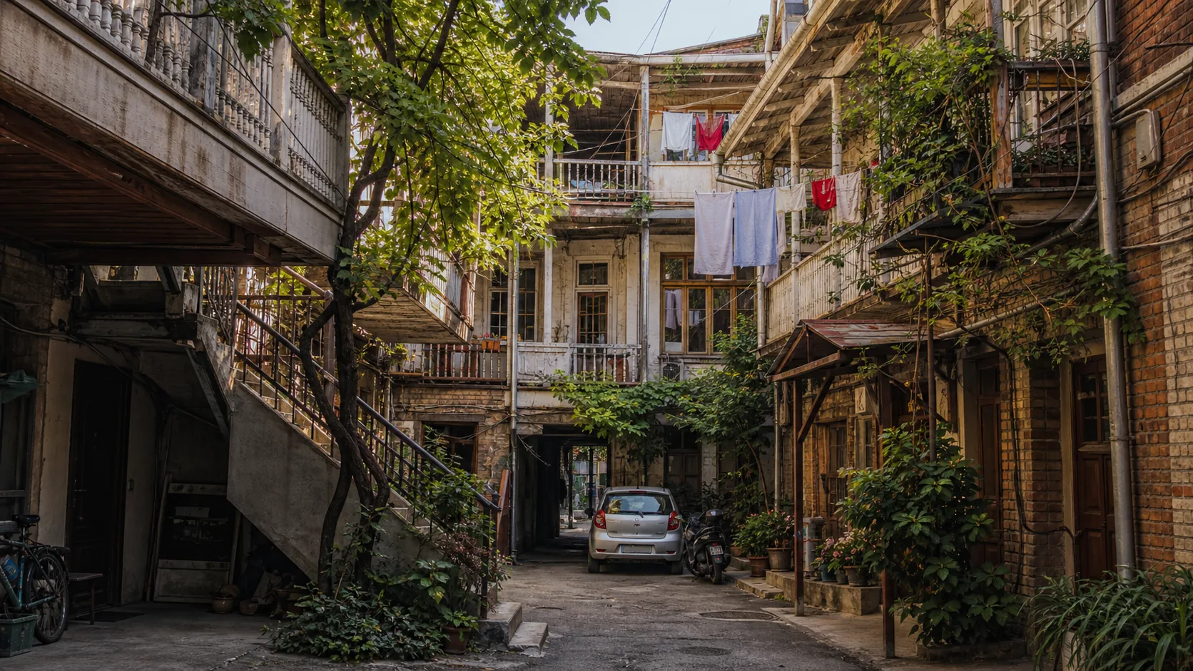 Sololaki courtyard, Tbilisi